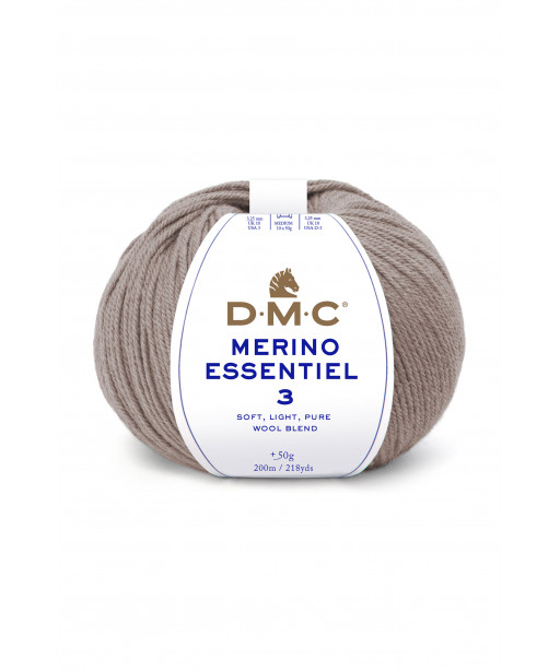 Gomitolo lana DMC merino essentiel 3 50g, Beige n°986