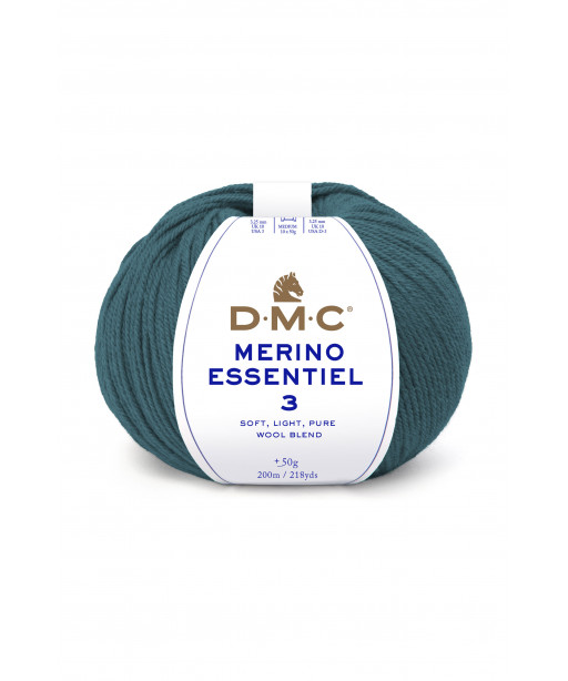 Gomitolo lana DMC merino essentiel 3 50g,Smeraldo n°988