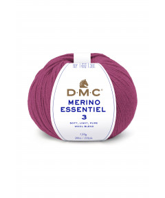 Gomitolo lana DMC merino essentiel 3 50g, Fuxia n°989