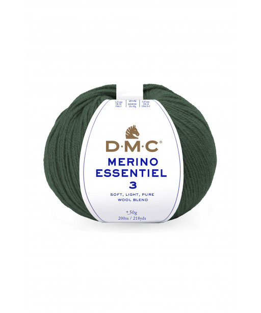 Gomitolo lana DMC merino essentiel 3 50g, Verde n°990