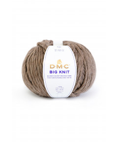 Fialto Gomitolo lana Big Knit DMC 200gr 106mt Colore Nocciola n°102 -Ferri Consigliati n°12