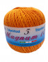 Cotone "Magnum"100% Egiziano Gasato Mercerizzato-100gr 452mt Colore Arancio n°1014-Uncinetto Consigliato n°2