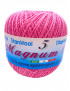 Cotone "Magnum"100% Egiziano Gasato Mercerizzato-100gr 452mt Colore Rosa Vivo n°103-Uncinetto Consigliato n°2
