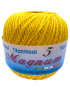 Cotone "Magnum"100% Egiziano Gasato Mercerizzato-100gr 452mt Colore Giallo n°1167-Uncinetto Consigliato n°2