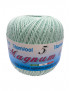 Cotone "Magnum"100% Egiziano Gasato Mercerizzato-100gr 452mt Colore Latte e Menta n°142-Uncinetto Consigliato n°2