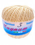 Cotone "Magnum"100% Egiziano Gasato Mercerizzato-100gr 452mt Colore Avorio n°2141 -Uncinetto Consigliato n°2