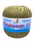 Cotone "Magnum"100% Egiziano Gasato Mercerizzato-100gr 452mt Colore Verde Militare n°218-Uncinetto Consigliato n°2