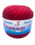 Cotone "Magnum"100% Egiziano Gasato Mercerizzato-100gr 452mt Colore Rubino n°286-Uncinetto Consigliato n°2