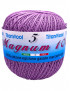 Cotone "Magnum"100% Egiziano Gasato Mercerizzato-100gr 452mt Colore Lilla n°38-Uncinetto Consigliato n°2