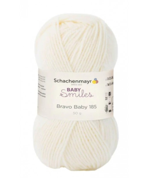 Schachenmayr Baby Smiles Bravo Baby 185 filato per bambini Colore Bianco Latte 1020