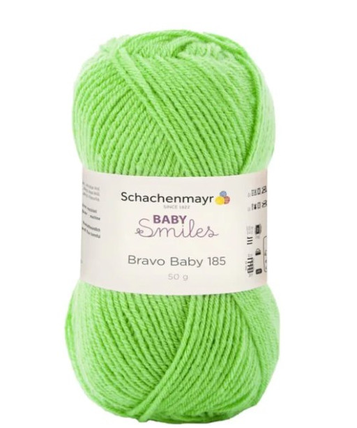 Schachenmayr Baby Smiles Bravo Baby 185 filato per bambini Colore Verde Mela 1072