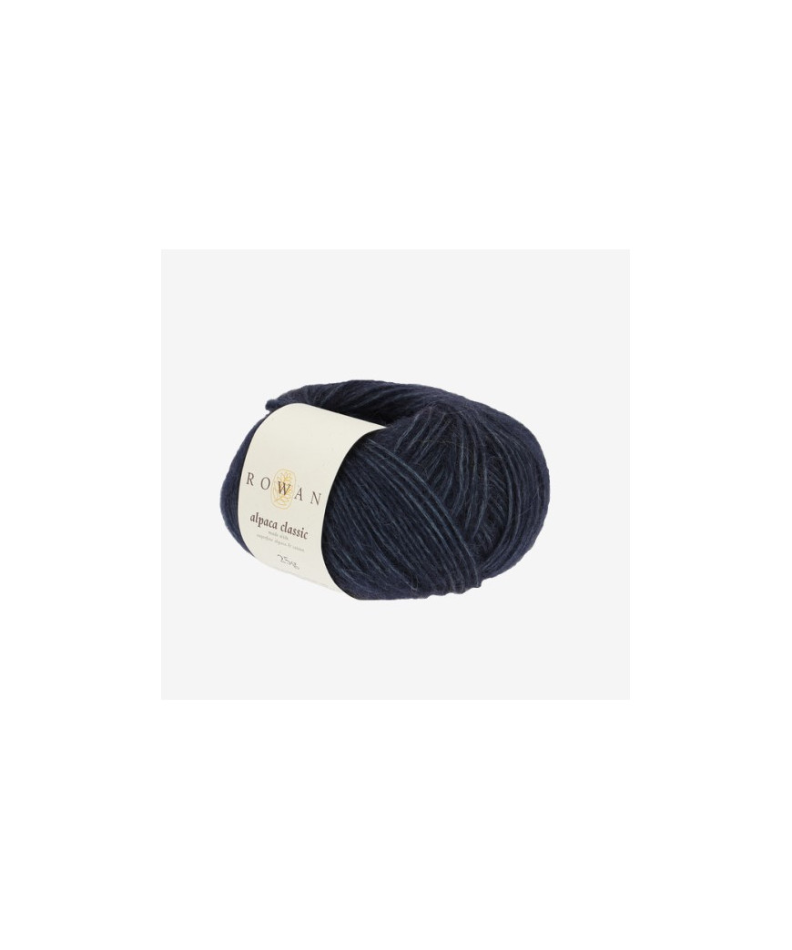 Gomitoli Lana Rowan Alpaca Classic 25g Blue Notte Melange n°104