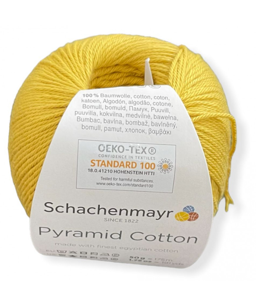Gomitoli Pyramid Cotton 50gr, 100%cotone, giallo n°23