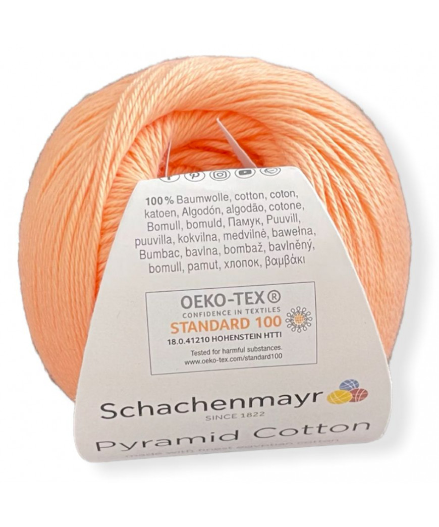 Gomitoli Pyramid Cotton 50gr, 100%cotone, rosa pesca n°24