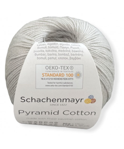 Gomitoli Pyramid Cotton 50gr, 100%cotone, grigio n°90