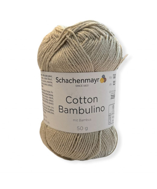 Gomitolo cotone Cotton Bambulino 50gr, ecrù n°5