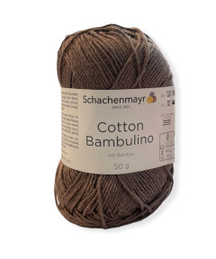 Gomitolo cotone Cotton Bambulino 50gr, marrone n°10
