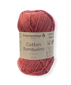 Gomitolo cotone Cotton Bambulino 50gr, rosa n°36
