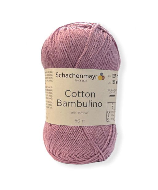 Gomitolo cotone Cotton Bambulino 50gr, lilla n°47