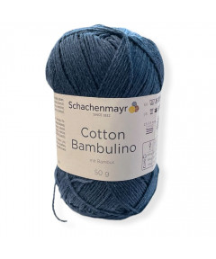 Gomitolo cotone Cotton Bambulino 50gr, blu n°50