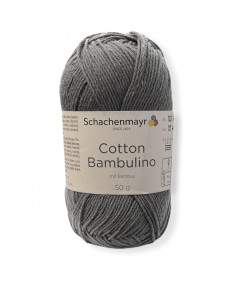 Gomitolo cotone Cotton Bambulino 50gr, grigio n°90