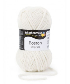 Gomitolo lana Boston Original Schachenmayr 50gr, Bianco Panna 02