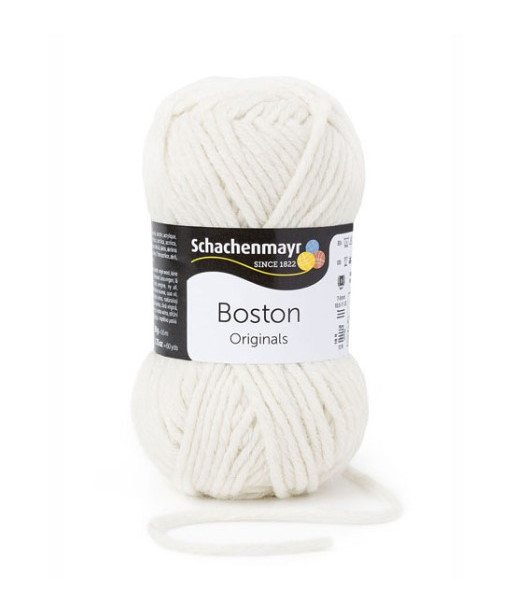 Gomitolo lana Boston Original Schachenmayr 50gr, Bianco Panna 02