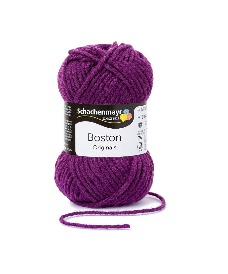 Gomitolo lana Boston Original Schachenmayr 50gr,Viola 049