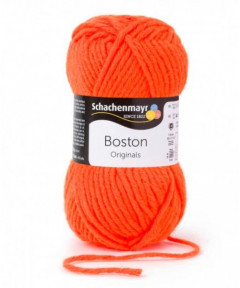 Gomitolo lana Boston Original Schachenmayr 50gr,Arancio Fluo 122