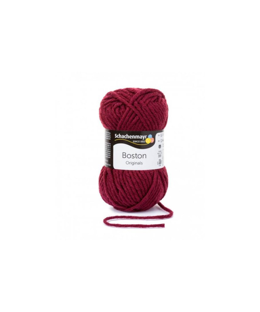 Gomitolo lana Boston Original Schachenmayr 50gr,Bordeaux 132