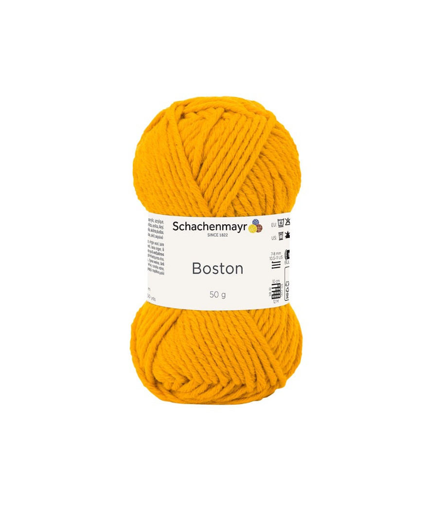 Gomitolo lana Boston Original Schachenmayr 50gr, Giallo 123