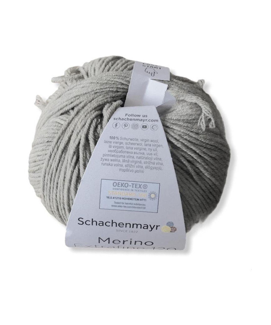 Gomitolo Lana Merino Extrafine 120 50g Tortora n°106