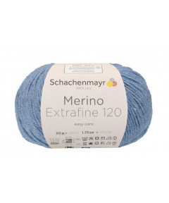 Gomitolo Lana Merino Extrafine 120 50g azzurro n°156