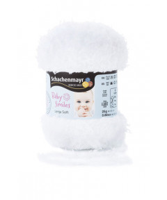 Gomitolo Baby Smiles Lenja Soft 25g, bianco n°1001