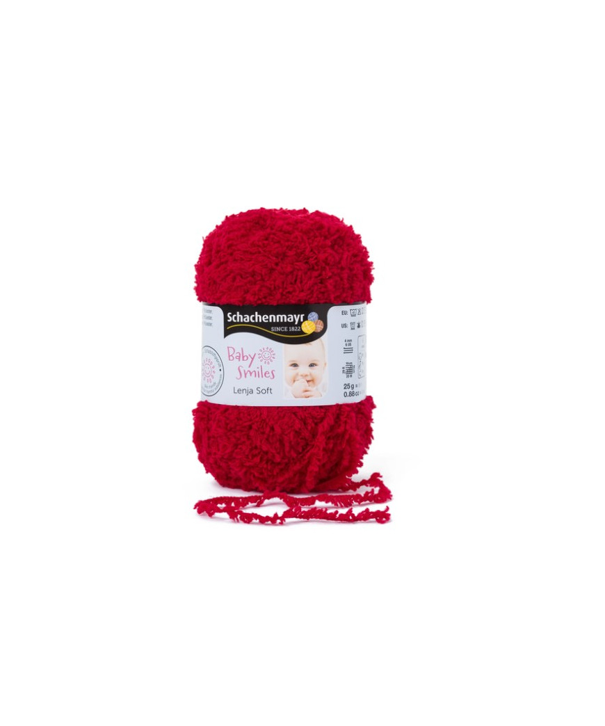 Gomitolo Baby Smiles Lenja Soft 25g Rosso n°01031