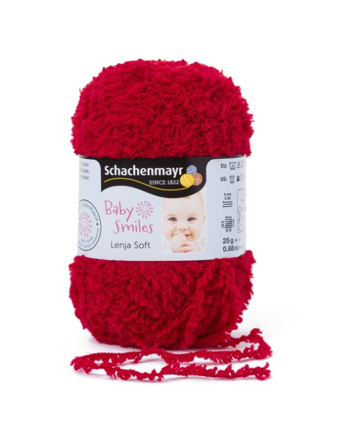 Gomitolo Baby Smiles Lenja Soft 25g Rosso n°01031