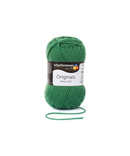 Filato Gomitolo Lana "Wool 125" 50gr-125mt-Ferri Consigliati n°4-Colore Verde n°178