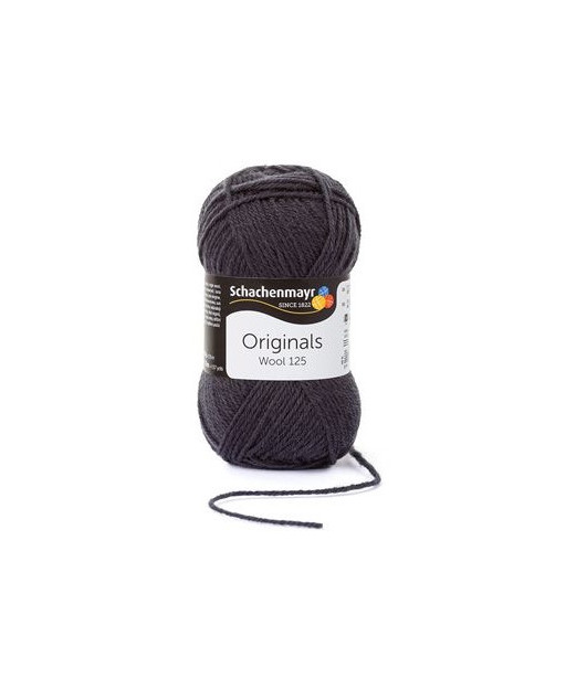 Filato Gomitolo Lana "Wool 125" 50gr-125mt-Ferri Consigliati n°4-Colore Grigio n°198