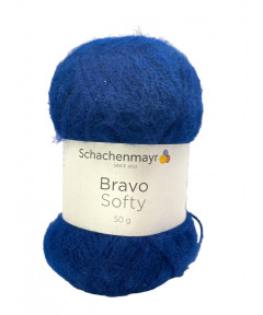 Gomitolo Lana Bravo Softy 50gr,140mt Ferri Consigliati n°3-4 Colore  Blue Navy n°08223