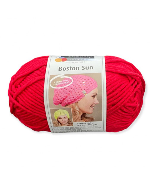 Gomitolo cotone Boston Sun 100gr rosso n°30