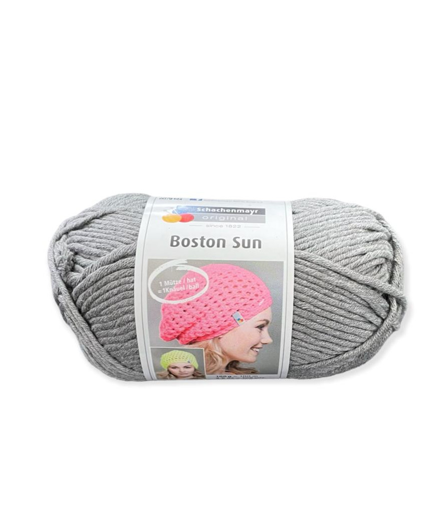 Gomitolo cotone Boston Sun 100gr grigio n°92