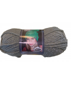 Filato Lana  Lumio Color 150gr-75mt ideale per cappelli Filo catarifrangente-Colore Grigio