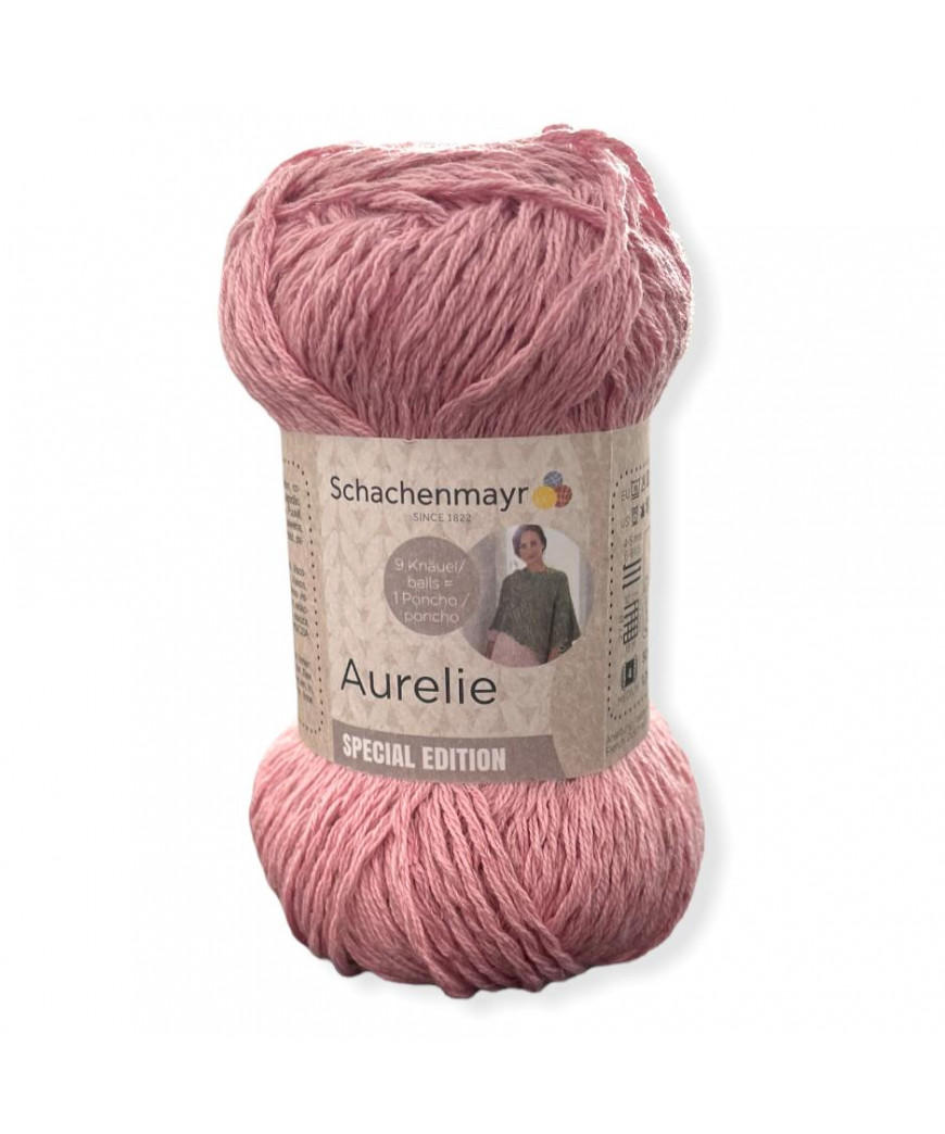 Gomitolo cotone Aurelie SPECIAL EDITION 50gr, rosa n°35