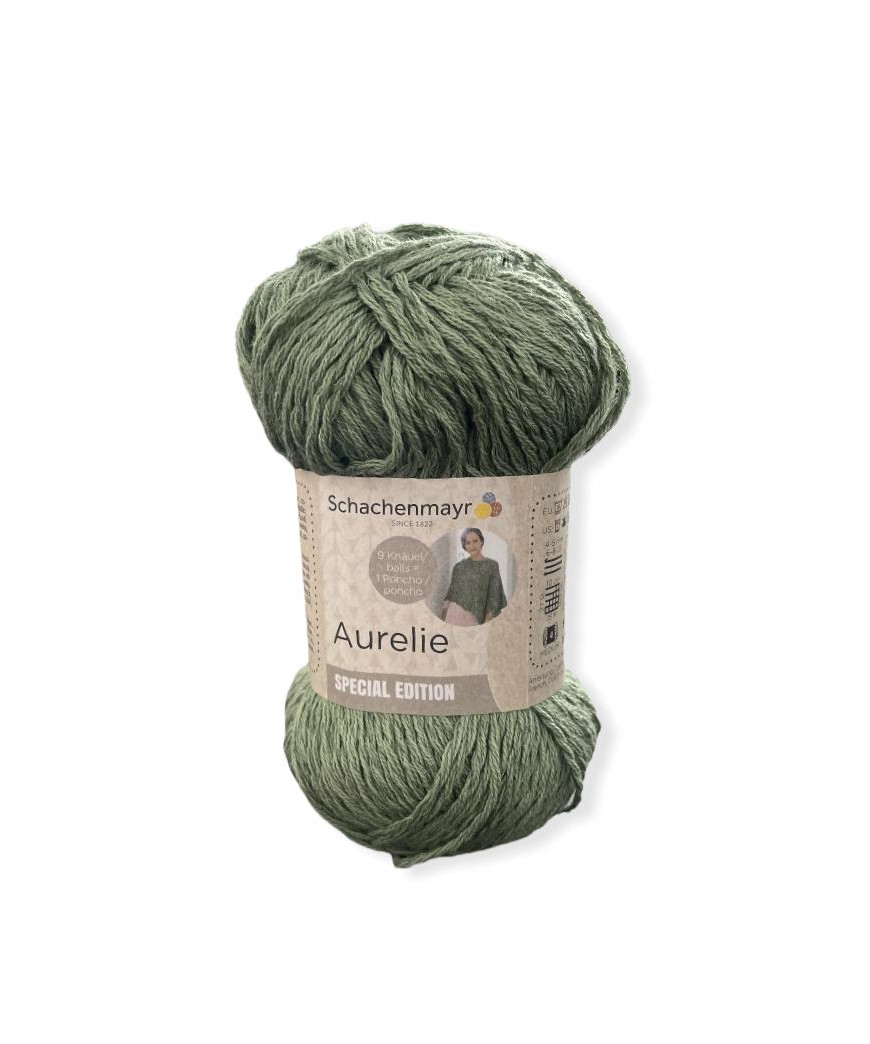 Gomitolo cotone Aurelie SPECIAL EDITION 50gr, verde n°70