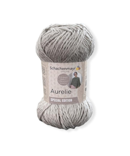 Gomitolo cotone Aurelie SPECIAL EDITION 50gr, grigio n°90