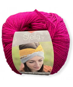 Gomitoli cotone Stella 50gr, fuxia lamè  n°6