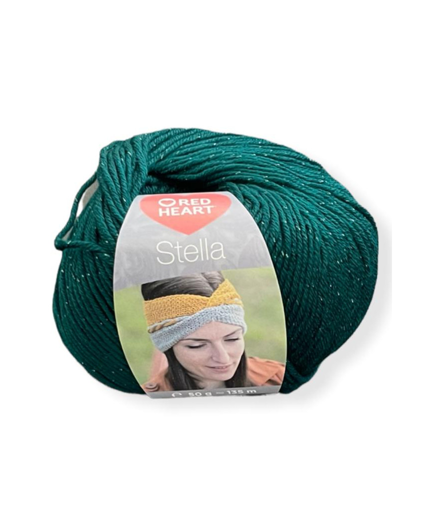 Gomitoli cotone Stella 50gr, verde lamè  n°8