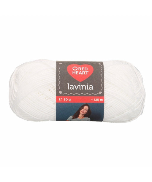 Gomitolo cotone Lavinia 50gr 100%cotone, bianco n°1
