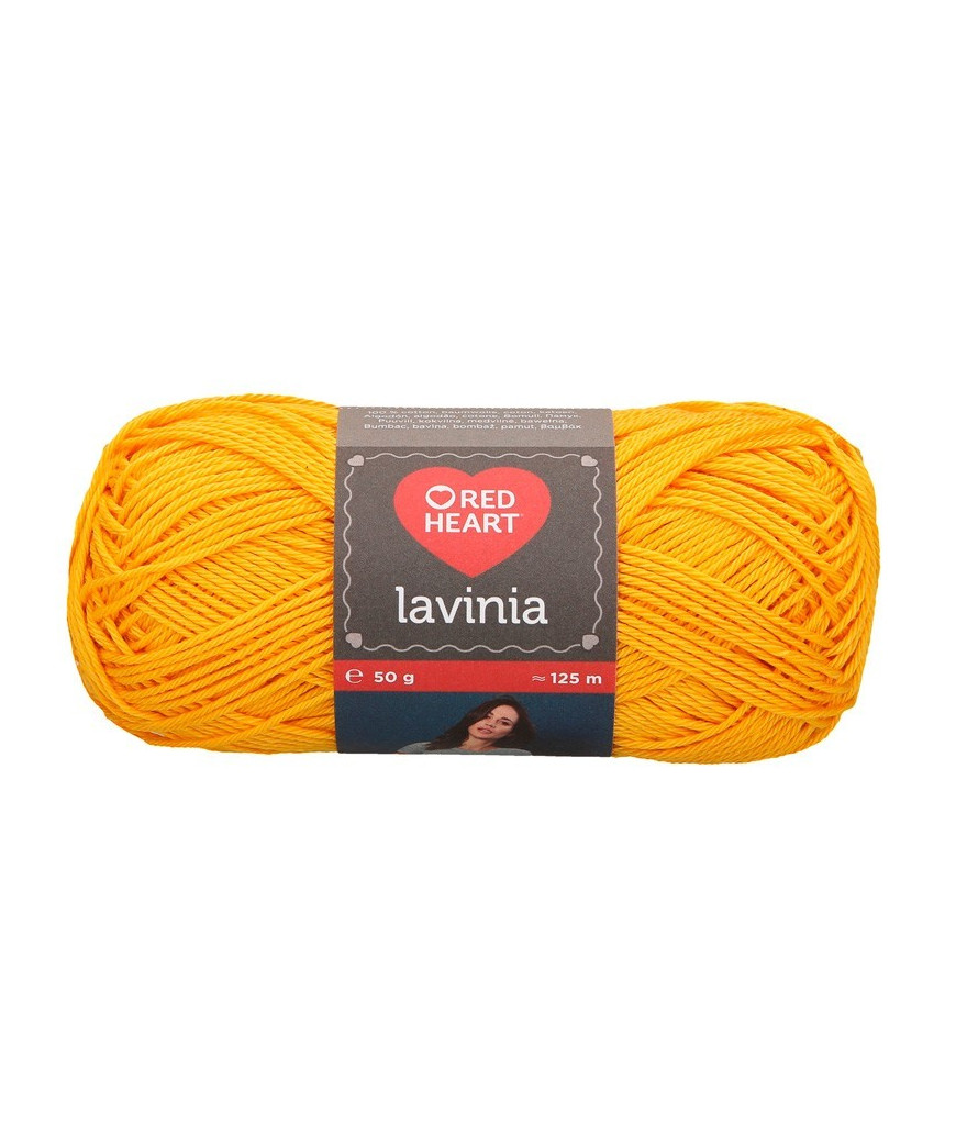 Gomitolo cotone Lavinia 50gr 100%cotone, giallo sole n°5