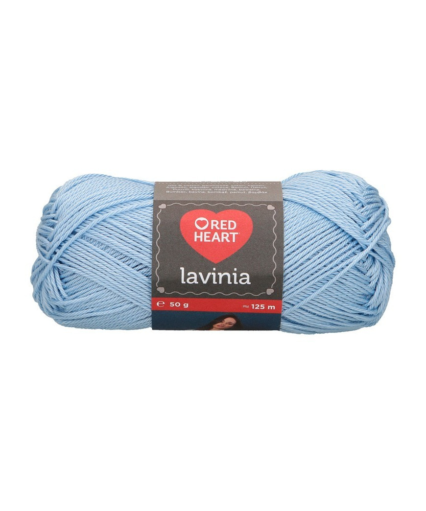 Gomitolo cotone Lavinia 50gr 100%cotone, azzurro n°10